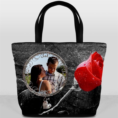 Red Rose Bucket Bag By Lil Back