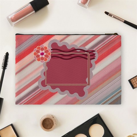 Red L Cosmetic Bag By Daniela Back