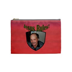 Jesus Rules Cosmetic Bag (7 styles) - Cosmetic Bag (Medium)