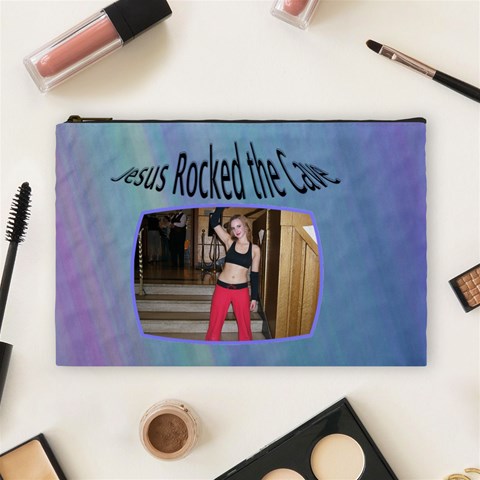 Rock Xl Cosmetic Bag By Deborah Front