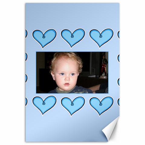Blue Unstretched 20 X 30 Canvas By Deborah 19.62 x28.9  Canvas - 1