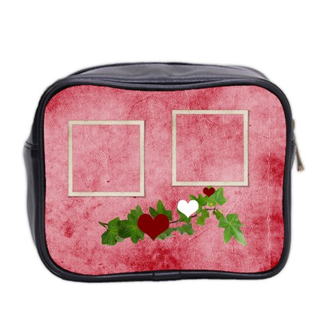 I m Your Valentine Mini Toiletries Bag  By Elena Petrova Back