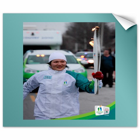 Avi At 2010 Vancouver Olympic Torch Relay By Lien Chao 19.57 x23.15  Canvas - 1