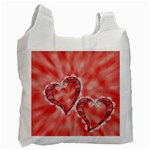Two hearts - recicle bag one side - Recycle Bag (One Side)
