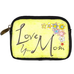 Love You Mom Camera Case - Digital Camera Leather Case