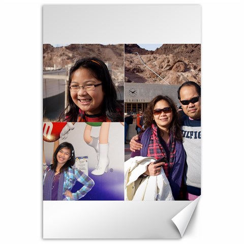 Family Canvas 2 Hoover Dam By Alfredo Ayalde 19.62 x28.9  Canvas - 1