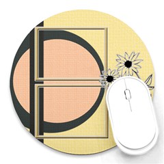 Sunflower mousepad - Round Mousepad