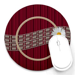 Daisy mousepad - Round Mousepad