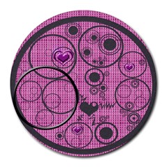 Love bubbles mousepad - Round Mousepad