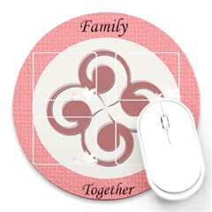 Family together mousepad - Round Mousepad