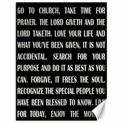 Go to church - Canvas 18  x 24 