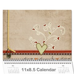 calander 2011 - Wall Calendar 11  x 8.5  (18 Months)