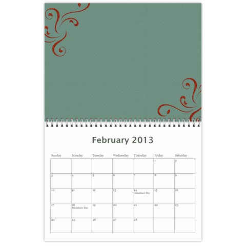 Calander 2011 By Amanda Feb 2013