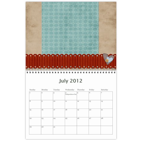Calander 2011 By Amanda Jul 2012