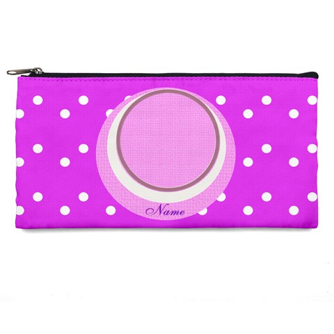 Pinky Girl Pencil Case By Daniela Front