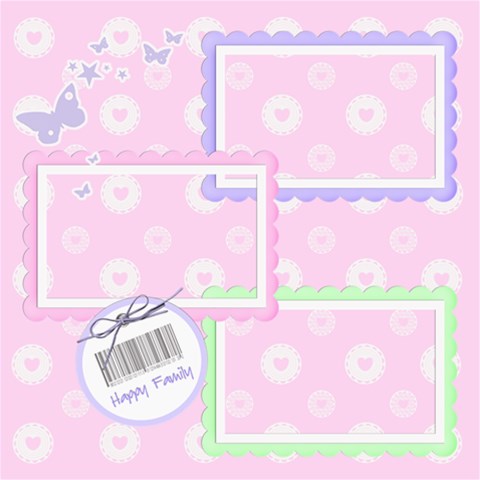Pretty Lucille Little Girl  Quick Pages By Happylemon 8 x8  Scrapbook Page - 19