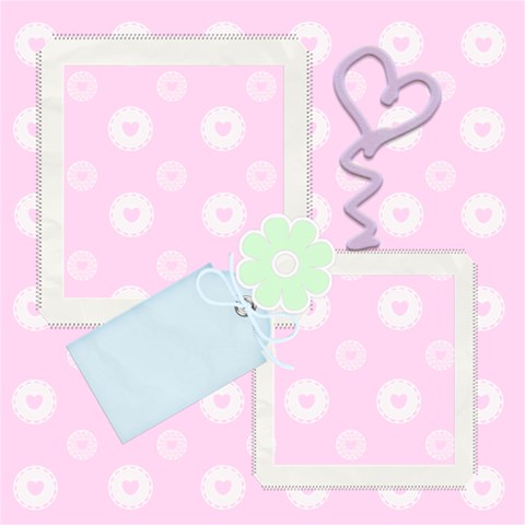 Pretty Lucille Little Girl 12 X 12 Quick Pages By Happylemon 12 x12  Scrapbook Page - 11