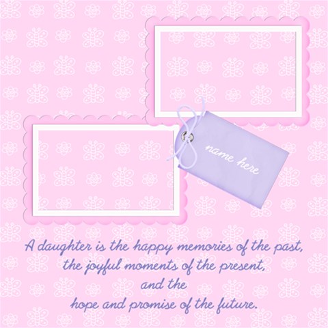 Pretty Lucille Little Girl 12 X 12 Quick Pages By Happylemon 12 x12  Scrapbook Page - 4