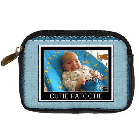 Cutie Patootie Leather Digital Camera Case By Lil Front