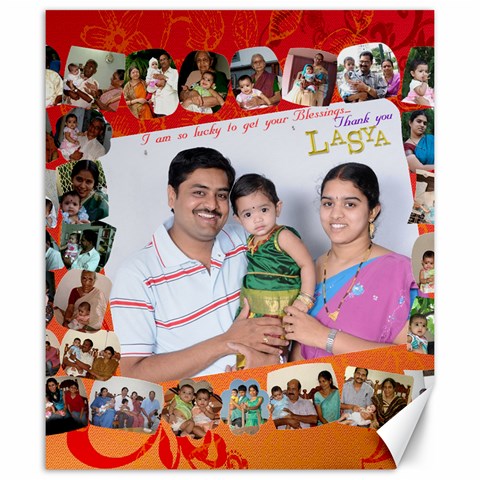 Lasya & Family By Hyma 19.57 x23.15  Canvas - 1