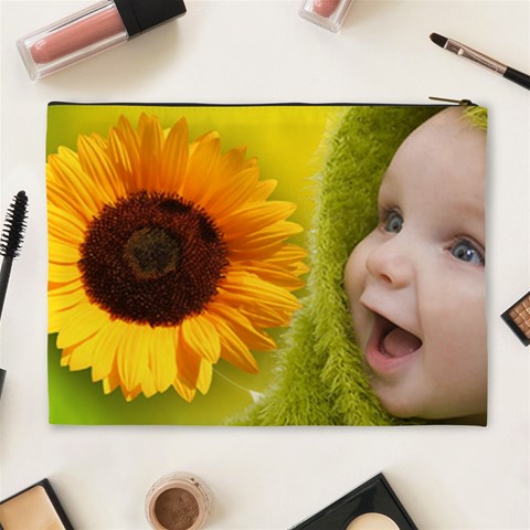 Sunflower Baby Cosmetic Bag Xl By Elena Petrova Back