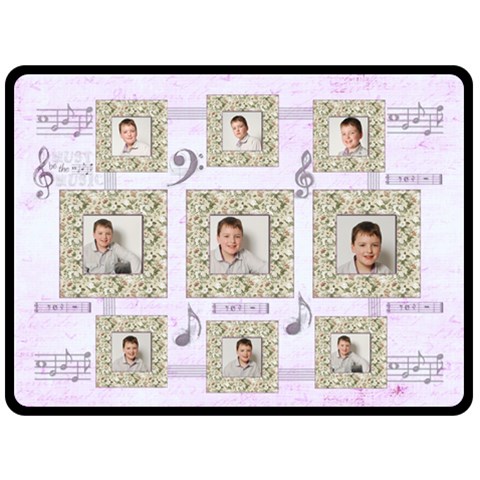 Must Be The Music Extra Large 80 X 60 Fleece Blanket By Catvinnat 80 x60  Blanket Front