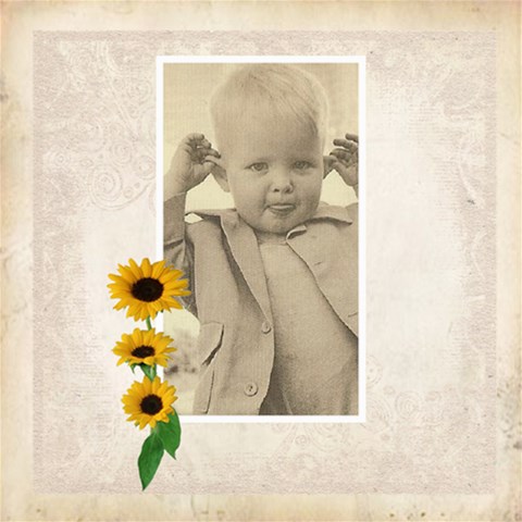 Flora All Occasion 8 X 8 Classic Scrapbook Pages By Catvinnat 8 x8  Scrapbook Page - 1