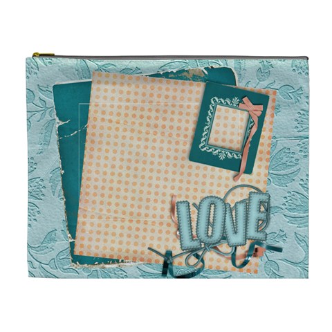 Love/love Pop Custom Cosmetic Bag (xl)  By Mikki Front