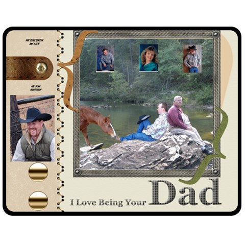 Gary & Matt By Diane Scarberry Lowe 60 x50  Blanket Front