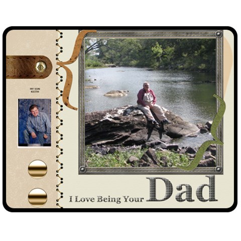 Gary & Keith By Diane Scarberry Lowe 60 x50  Blanket Front