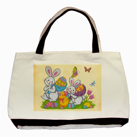 Happy Easter Double Sided Tote By Catvinnat Back