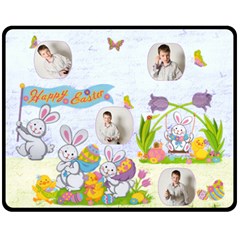 Easter Egg Hunt Medium Fleece Blanket