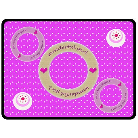 Wonderful Girl Extra Large Blanket By Daniela 80 x60  Blanket Front