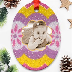 Easter Egg oval ornament - Ornament (Oval)