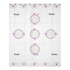 Purple dots shower curtain - Shower Curtain 60  x 72  (Medium)
