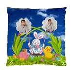 Easter Egg Hunt Bunny single sided cushion - Standard Cushion Case (One Side)