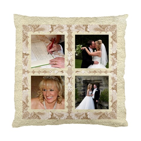 Damask Wedding Double Sided Cushion Cover By Catvinnat Back