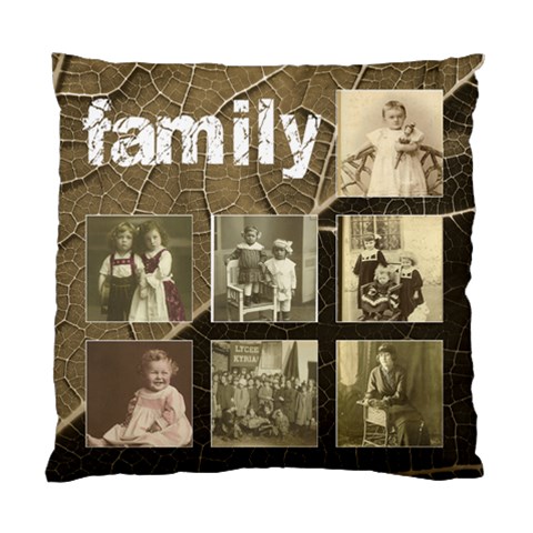 Family Love Multi Frame  Double Sided Cushion Cover By Catvinnat Front