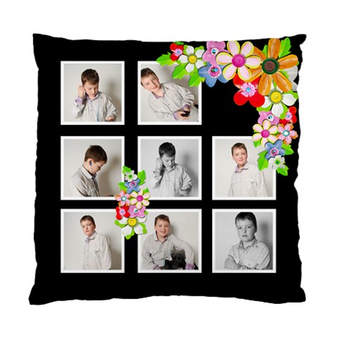 Monochrome Spring Double Sided Cushion Cover By Catvinnat Back