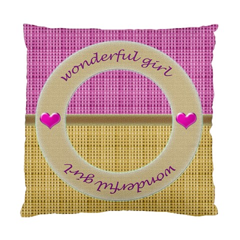 Wonderful Girl Cushion Case 2s By Daniela Back