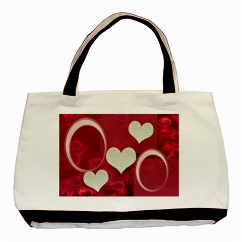 Pink Oval Heart Tote By Ellan Front