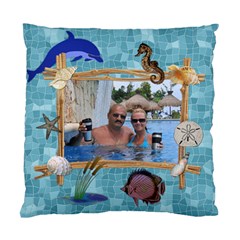 Ocean Blue 2-Sided Cushion Case - Standard Cushion Case (Two Sides)