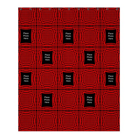 Black And Red Medium Shower Curtain(large File) By Deborah 60 x72  Curtain