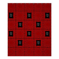 Black And Red Medium Shower Curtain(large File)