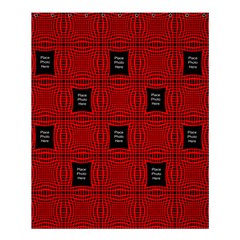 Black and Red Medium Shower Curtain(large file) - Shower Curtain 60  x 72  (Medium)