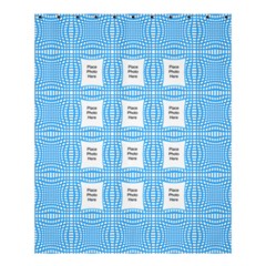 Meduim White and Blue Shower Curtain (large File) - Shower Curtain 60  x 72  (Medium)