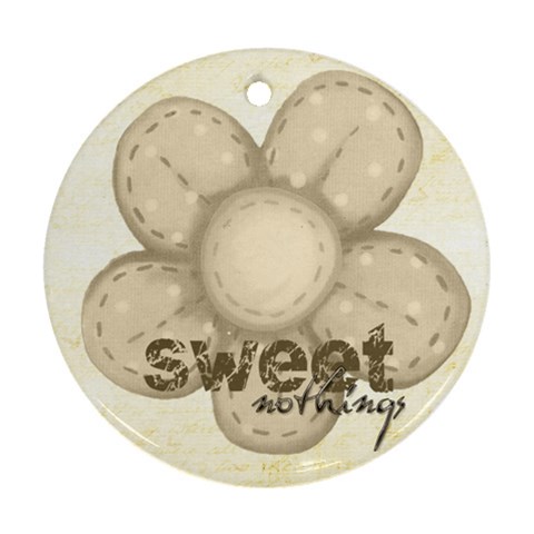 Sweet Nothings Double Sided Flower Ornament By Catvinnat Front