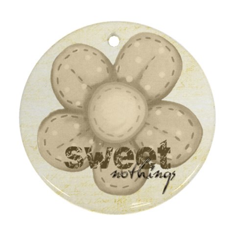 Sweet Nothings Double Sided Flower Ornament By Catvinnat Front