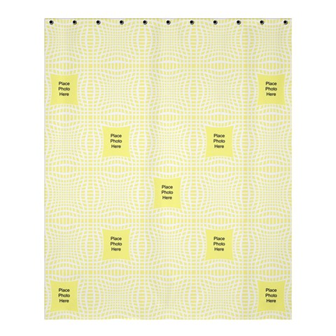 Lemon And White Medium Shower Curtain(large File) By Deborah 60 x72  Curtain