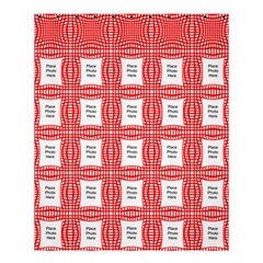 White And Red Medium Shower Curtain (large File)